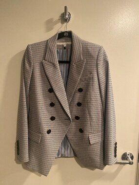 Veronica Beard Houndstooth Dickey Blazer